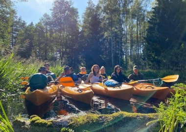 Spływ kajakowy górnym odcinkiem Brdy