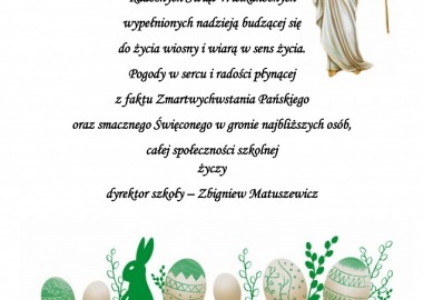 ŻYCZENIA WIELKANOCNE 2025